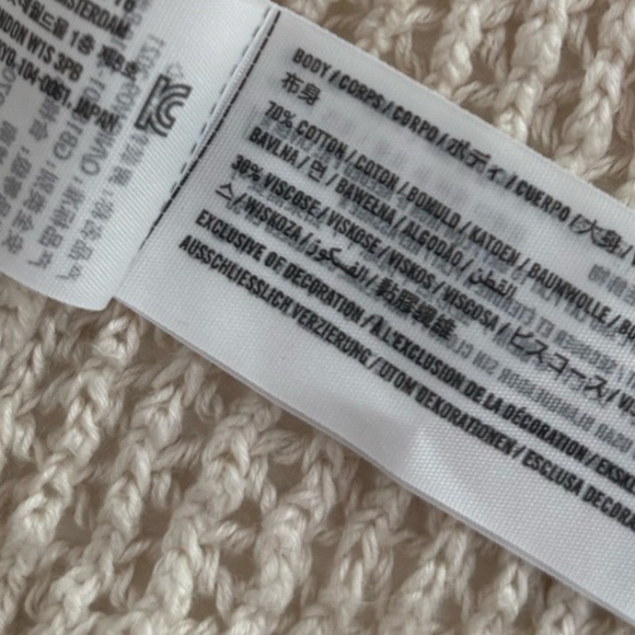 Abercrombie Fitch Womens Beige Knit Tank Top XXL Cotton Viscose Sleeveless - Picture 6 of 8